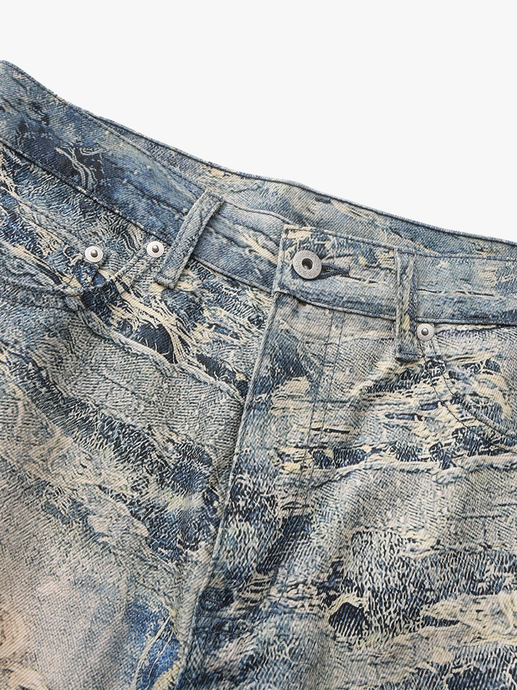 Destroyed Graphic Jeans