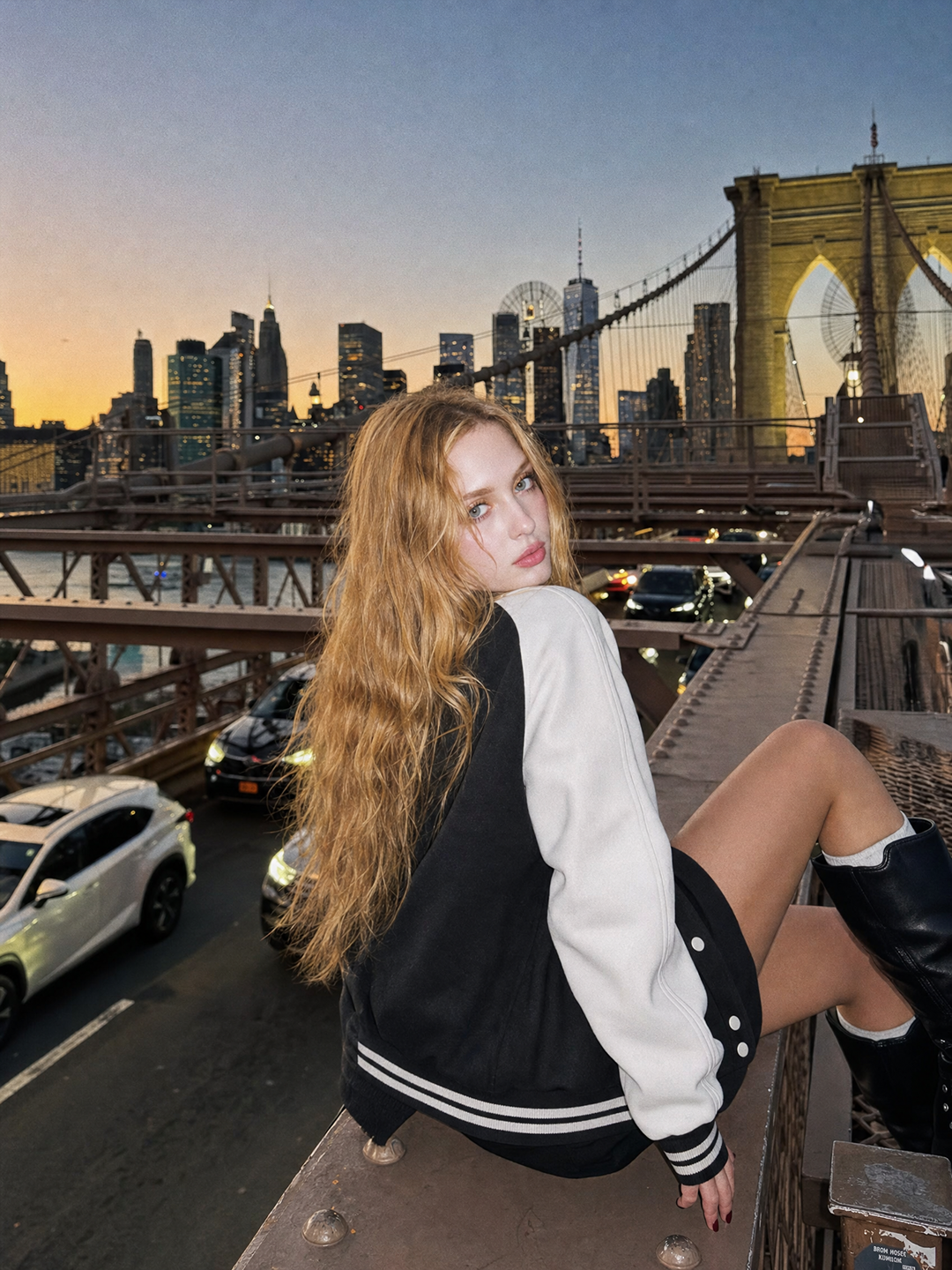 Black/White Baseball Jacket