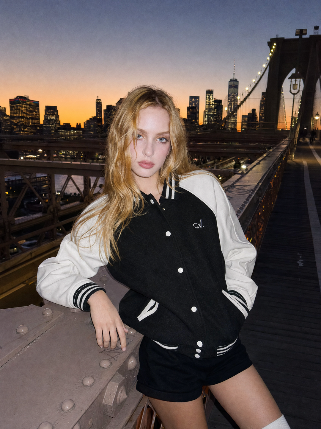 Black/White Baseball Jacket