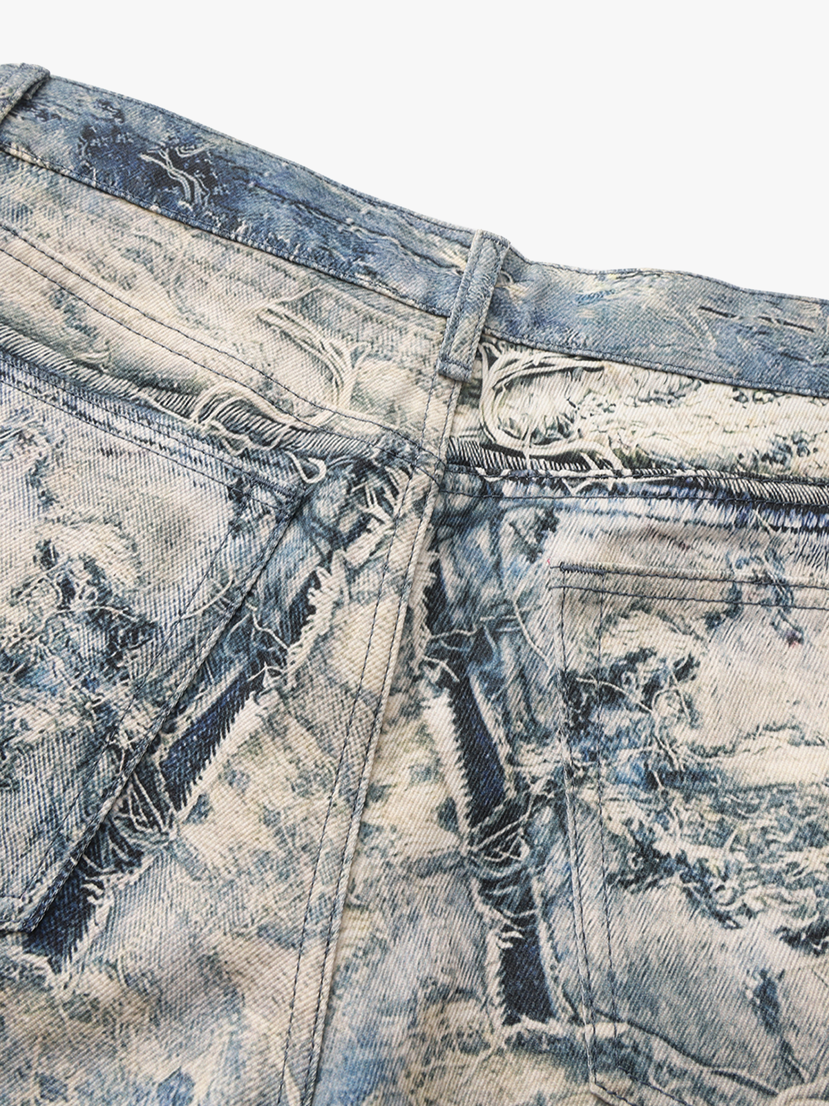 Destroyed Graphic Jeans