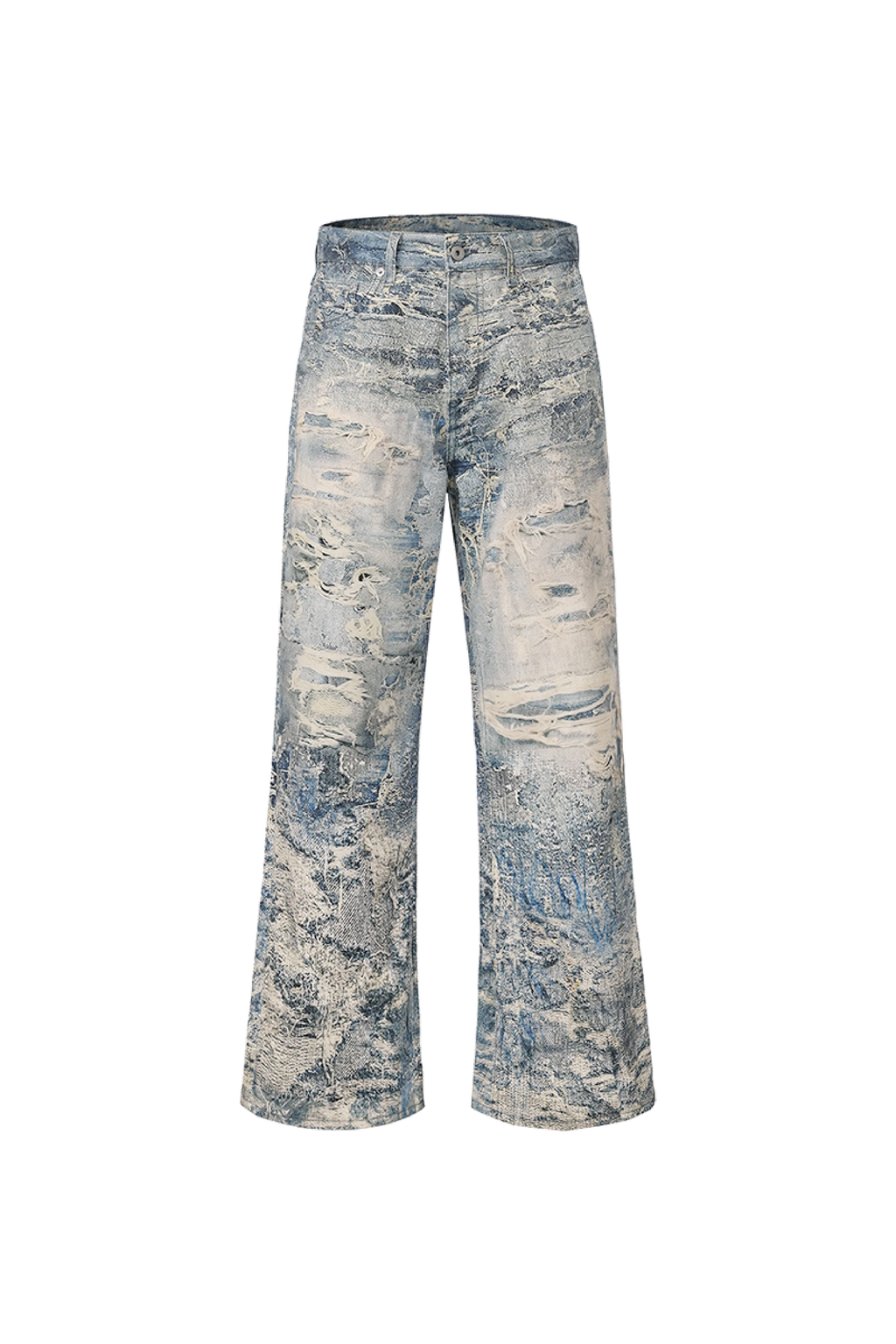 Destroyed Graphic Jeans