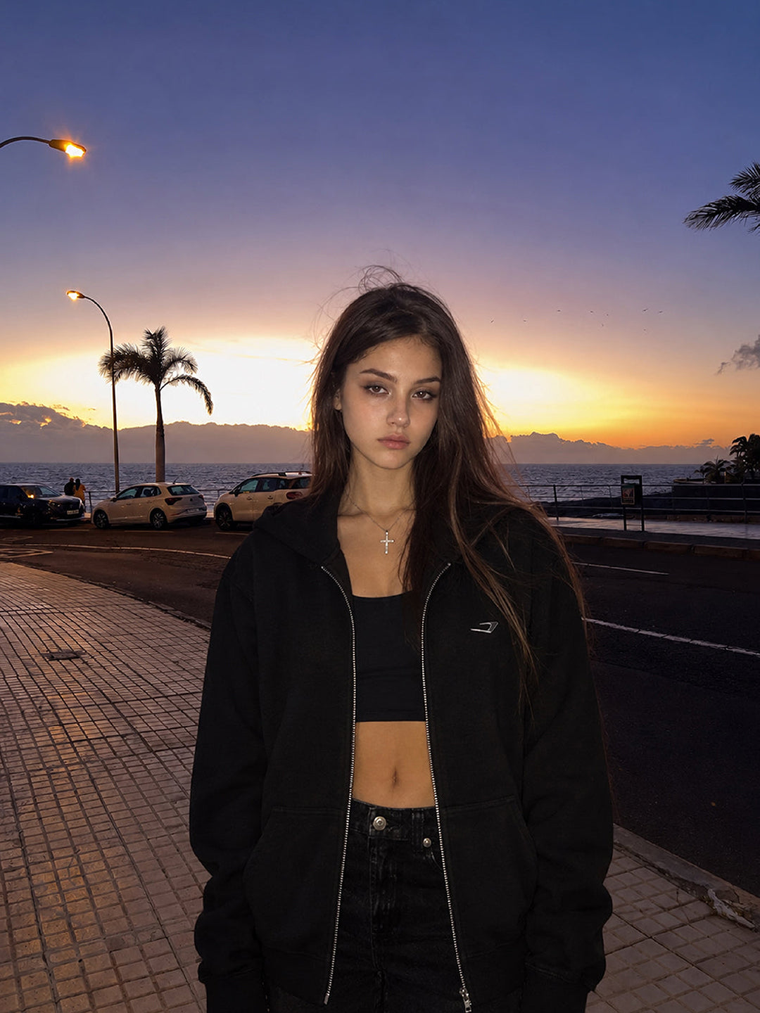 Metal Zipper Hoodie