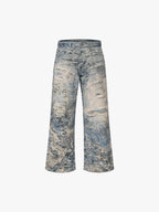 Destroyed Graphic Jeans