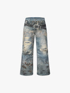 Belt Graphic Jeans