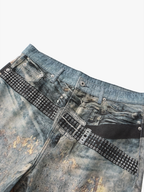 Belt Graphic Jeans